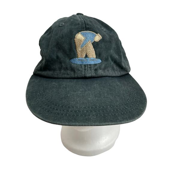 Mooning Man Gray Blue Embroidered Dad Hat Cap Funny Gift Pants Down - Picture 2 of 8